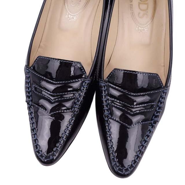 TOD'S - トッズ パンプス ローファー ヒール パテントレザー TOD'S - トッズ パンプス ローファー ヒール パテントレザー