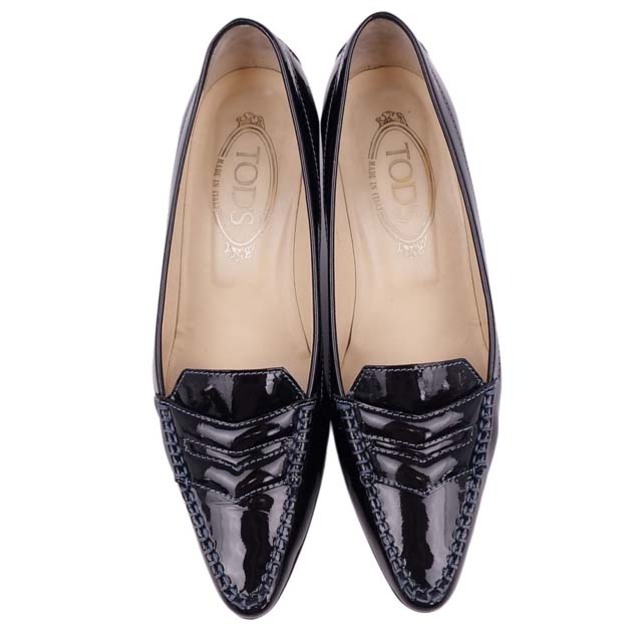 TOD'S - トッズ パンプス ローファー ヒール パテントレザー TOD'S - トッズ パンプス ローファー ヒール パテントレザー