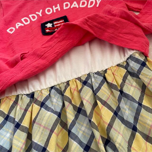 daddy oh daddy(ダディオーダディー)のdaddy oh daddy 長袖 ワンピース 130 チェック スカート キッズ/ベビー/マタニティのキッズ服女の子用(90cm~)(ワンピース)の商品写真