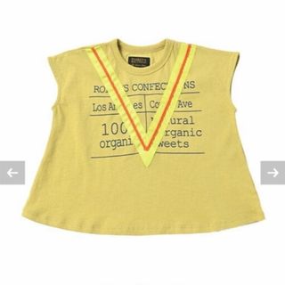 マーキーズ(MARKEY'S)のBIG FIELD　ラインテープロゴプリントチュニック　140cm(Tシャツ/カットソー)