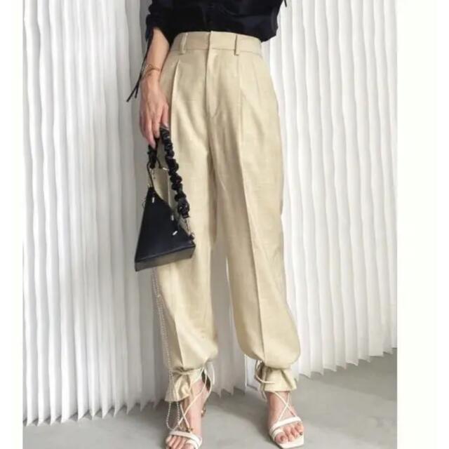 AMERI VINTEGE STRAIGHT-LEG PANTS ベージュ