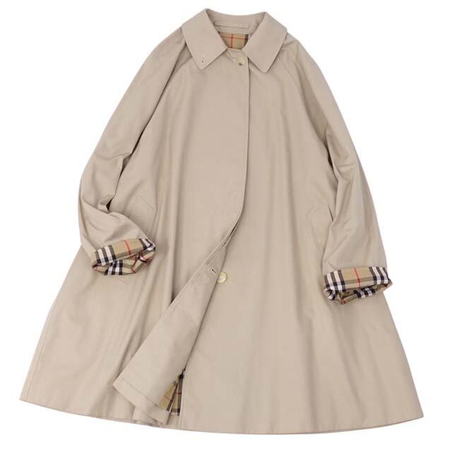 BURBERRY(バーバリー)のバーバリー 英国製 ステンカラーコート バルマカーンコート アウター レディース レディースのジャケット/アウター(ブルゾン)の商品写真