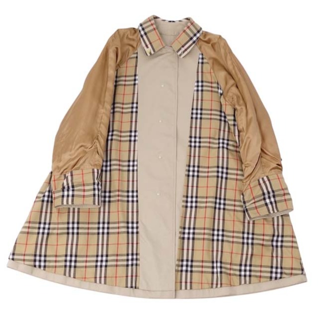 BURBERRY(バーバリー)のバーバリー 英国製 ステンカラーコート バルマカーンコート アウター レディース レディースのジャケット/アウター(ブルゾン)の商品写真