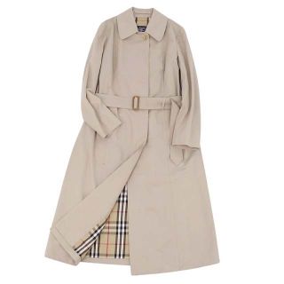 バーバリー(BURBERRY)のバーバリー ベルト付き ステンカラーコート バルマカーンコート レディース(ブルゾン)