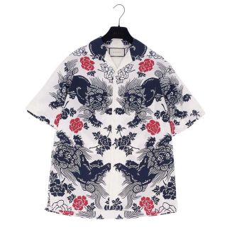 グッチ(Gucci)のグッチ アロハシャツ ショートスリーブ 総柄 コットン トップス メンズ(シャツ)