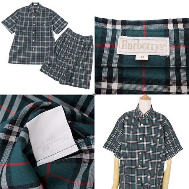 BURBERRY(バーバリー)のバーバリー セットアップ シャツ ブラウス キュロット レディース チェック レディースのフォーマル/ドレス(スーツ)の商品写真