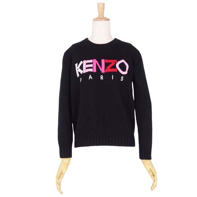 ケンゾー ニット セーター ロゴ 刺繍 ロングスリーブ 長袖 ウール トップス | フリマアプリ ラクマ