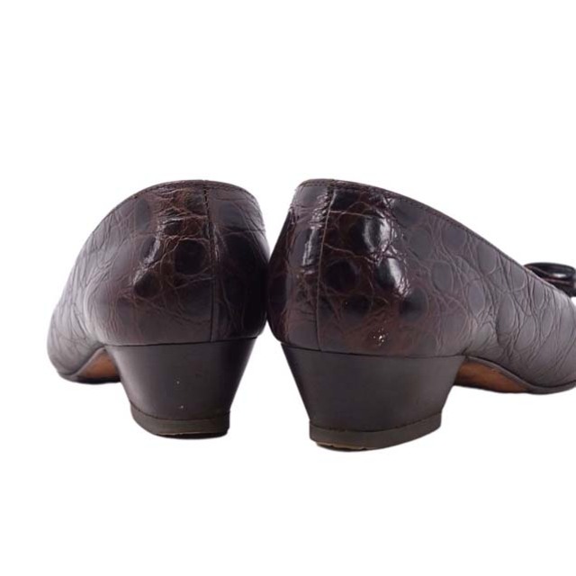 Salvatore Ferragamo(サルヴァトーレフェラガモ)のサルヴァトーレ フェラガモ パンプス ヴァラ クロコ型押し カーフレザー ヒール レディースの靴/シューズ(ハイヒール/パンプス)の商品写真