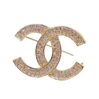 シャネル(CHANEL)のシャネル ブローチ ココマーク ラインストーン バッジ アクセサリー レディース(その他)