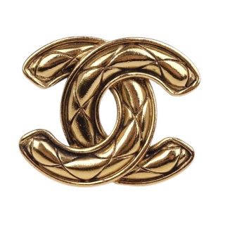 シャネル(CHANEL)のシャネル ブローチ ココマーク マトラッセ アクセサリー バッジ フランス製(その他)