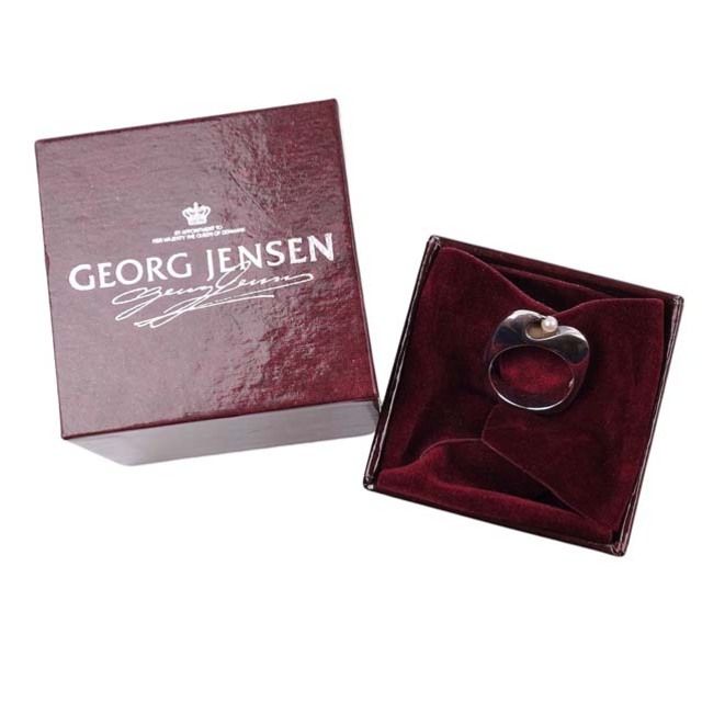 Georg Jensen(ジョージジェンセン)のジョージ ジェンセン リング パール シルバー925 241 アクセサリー レディースのアクセサリー(リング(指輪))の商品写真