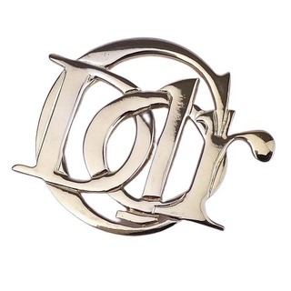 クリスチャンディオール(Christian Dior)のクリスチャンディオール ブローチ ロゴ アクサセリー レディース ゴールド(その他)
