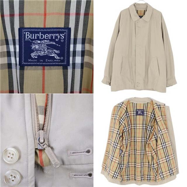 BURBERRY - バーバリー ジャケット 英国製 ブルゾン コットン 中 BURBERRY - バーバリー ジャケット 英国製 ブルゾン コットン 中