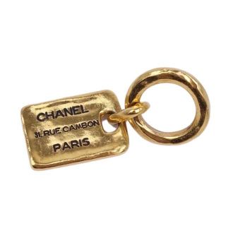 シャネル(CHANEL)のシャネル ブローチ ロゴプレート JL RUE CAMBON ピンバッジ(その他)