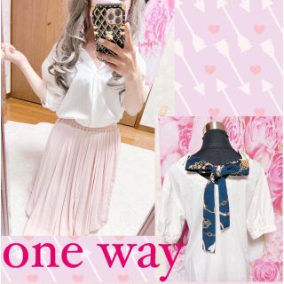 ワンウェイ(one*way)の4928.one way バックリボンデザイン シャツ ブラウス(シャツ/ブラウス(半袖/袖なし))