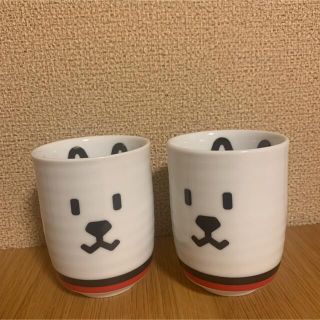 ソフトバンク(Softbank)の湯呑み2点セット　ソフトバンク　お父さん湯呑み(グラス/カップ)