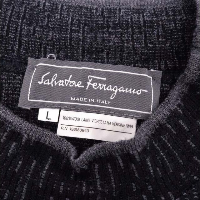 Salvatore Ferragamo(サルヴァトーレフェラガモ)のサルヴァトーレ フェラガモ ニット ウール モックネック セーター メンズ 長袖 メンズのトップス(ニット/セーター)の商品写真