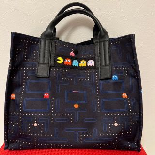 イアパピヨネ(ear PAPILLONNER)のPAC-MAN(パックマン)×ear 撥水ミディアムトートバッグ 美品(トートバッグ)