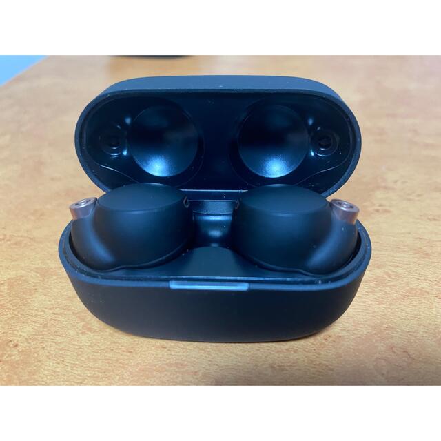 (美品)SONY フルワイヤレスイヤホン ブラック WF-1000XM4 BM - 2