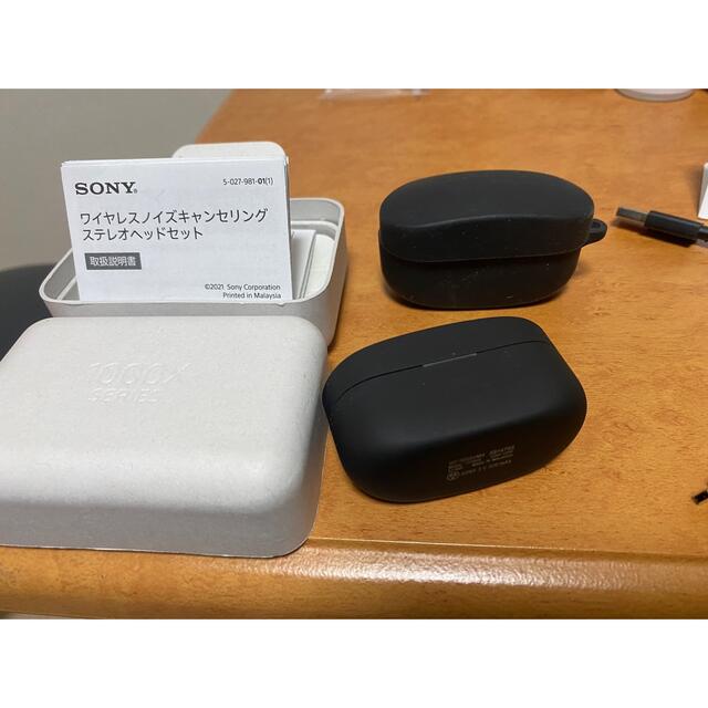 (美品)SONY フルワイヤレスイヤホン ブラック WF-1000XM4 BM - 3