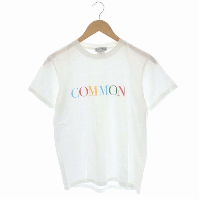 other(アザー)のジプソフィア COMMON Tシャツ カットソー 半袖 クルーネック XS 白 レディースのトップス(Tシャツ(半袖/袖なし))の商品写真