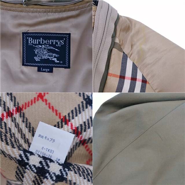BURBERRY - バーバリー コート ハーフコート ジップアップ 裏 BURBERRY - バーバリー コート ハーフコート ジップアップ 裏