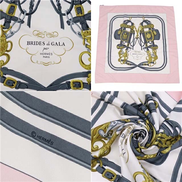 エルメス スカーフ カレ90 BRIDES de GALA (ブリッドドゥガラ)