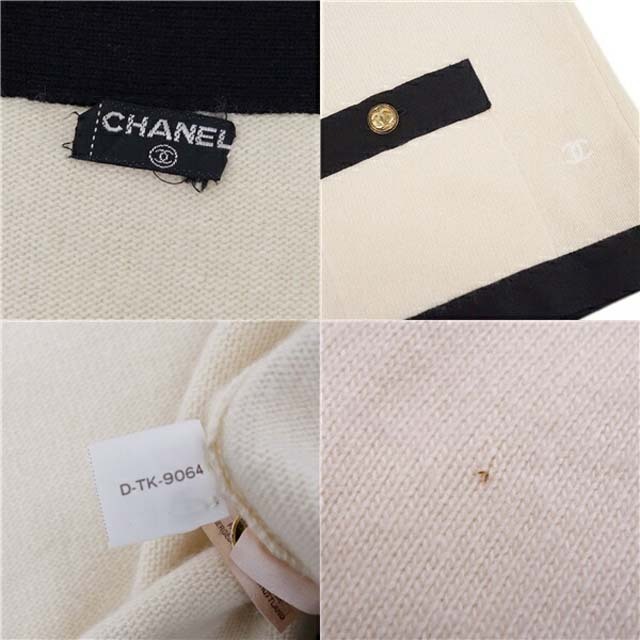 CHANEL - シャネル カーディガン ニット カシミヤ100% ココ CHANEL - シャネル カーディガン ニット カシミヤ100% ココ