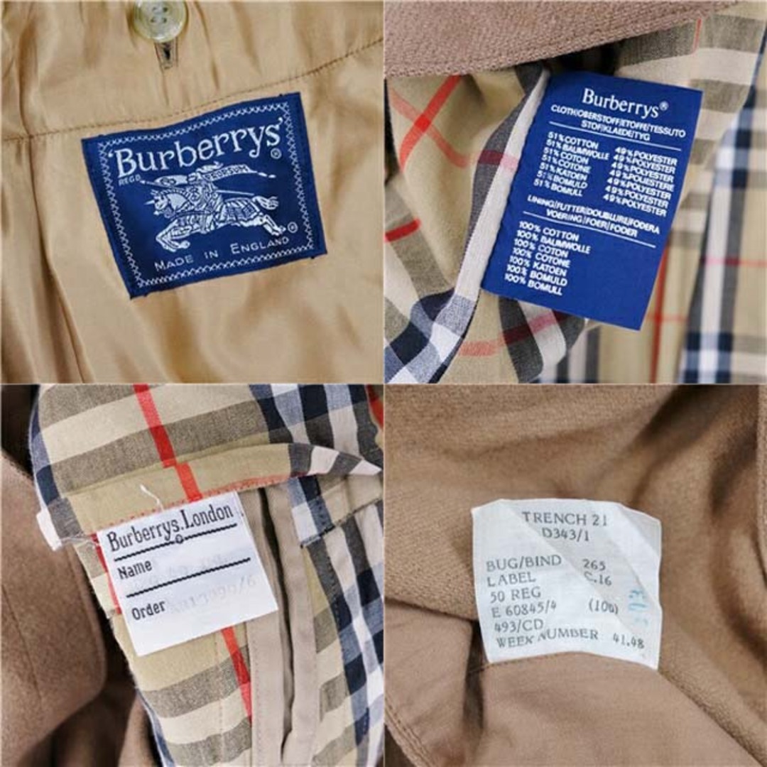 BURBERRY - バーバリー コート 一枚袖 英国製 トレンチ ライナー BURBERRY - バーバリー コート 一枚袖 英国製 トレンチ ライナー