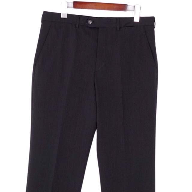 美品 プラダ PRADA パンツ スラックスパンツ ロングパンツ 無地 ウール ボトムス メンズ 52(L相当) ネイビー
