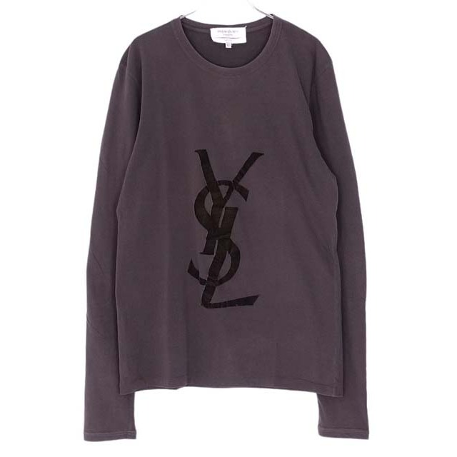 Saint Laurent(サンローラン)のイヴサンローラン Tシャツ カットソー ロングスリーブ カサンドラロゴ トップス メンズのトップス(Tシャツ/カットソー(七分/長袖))の商品写真