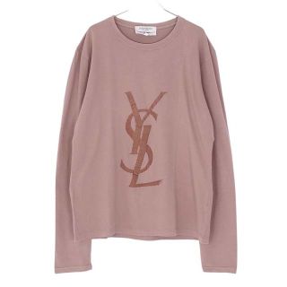 サンローラン(Saint Laurent)のイヴサンローラン Tシャツ カットソー ロングスリーブ カサンドラロゴ コットン(Tシャツ/カットソー(七分/長袖))