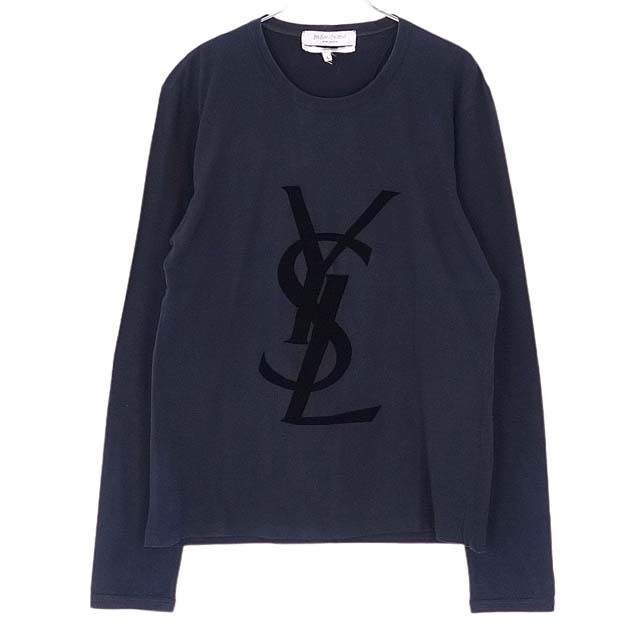 Saint Laurent(サンローラン)のイヴサンローラン Tシャツ カットソー ロングスリーブ カサンドラロゴ メンズ メンズのトップス(Tシャツ/カットソー(七分/長袖))の商品写真