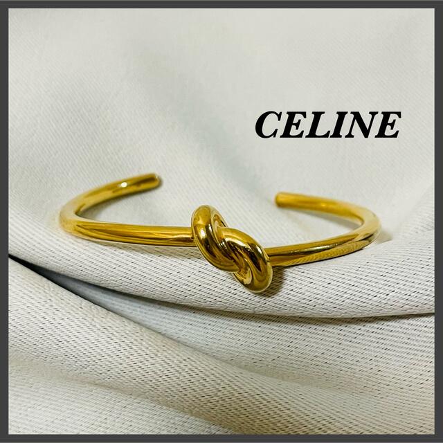 美品 CELINE セリーヌ フィービー期 ノット バングル ブレスレット