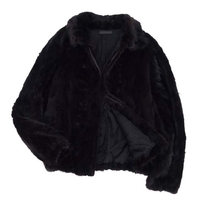 アヤリノ コート ミンクファー ショート丈 ジップアップ メンズ アウター L メンズのジャケット/アウター(ステンカラーコート)の商品写真