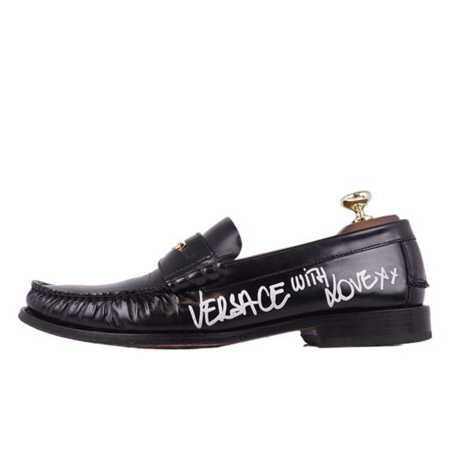 VERSACE(ヴェルサーチ)のヴェルサーチ ローファー メデューサ カーフレザー モカシン メンズ シューズ メンズの靴/シューズ(ドレス/ビジネス)の商品写真
