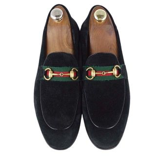 Gucci - グッチ ローファー ホースビット シェリーライン スウェード