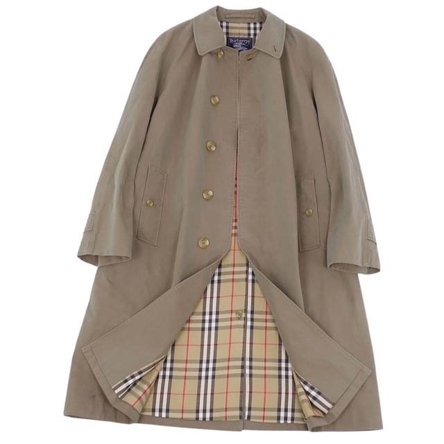 BURBERRY(バーバリー)のバーバリー コート 英国製 ステンカラー バルマカーン メンズ 裏チェック メンズのジャケット/アウター(ステンカラーコート)の商品写真