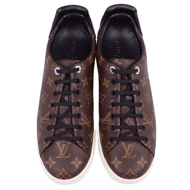 LOUIS VUITTON(ルイヴィトン)のルイヴィトン スニーカー フロントローライン モノグラム ロゴ レザー メンズ メンズの靴/シューズ(スニーカー)の商品写真