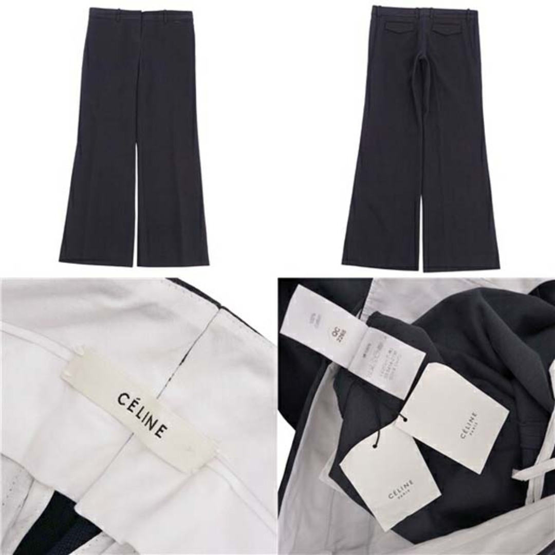 CELINE - セリーヌ パンツ フィービー期 ワイドパンツ フレア CELINE - セリーヌ パンツ フィービー期 ワイドパンツ フレア