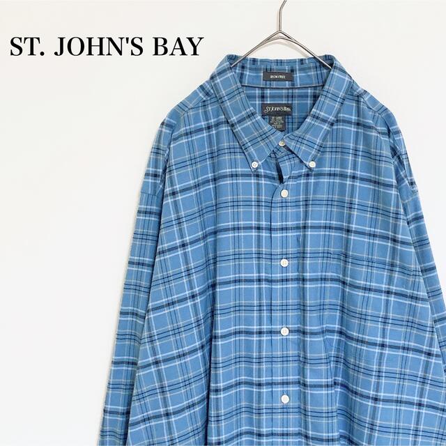 古着 ST. JOHN'S BAY check L/S shirt XXL | フリマアプリ ラクマ