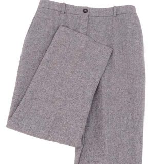 エルメス パンツ マルジェラ期 ツイード ウール カシミヤ ワイドパンツ