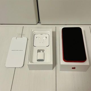 アイフォーン(iPhone)の美品 iPhone11 64GB レッド SIMロック解除済み 赤 Red(スマートフォン本体)