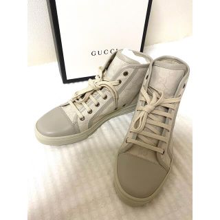 グッチ(Gucci)の値下げ★GUCCIロゴスニーカー 36 1/2 23.5cm★グッチ★新品未使用(スニーカー)