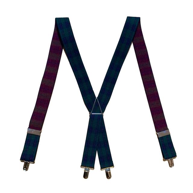 【古着】plaid suspender  メンズのファッション小物(サスペンダー)の商品写真