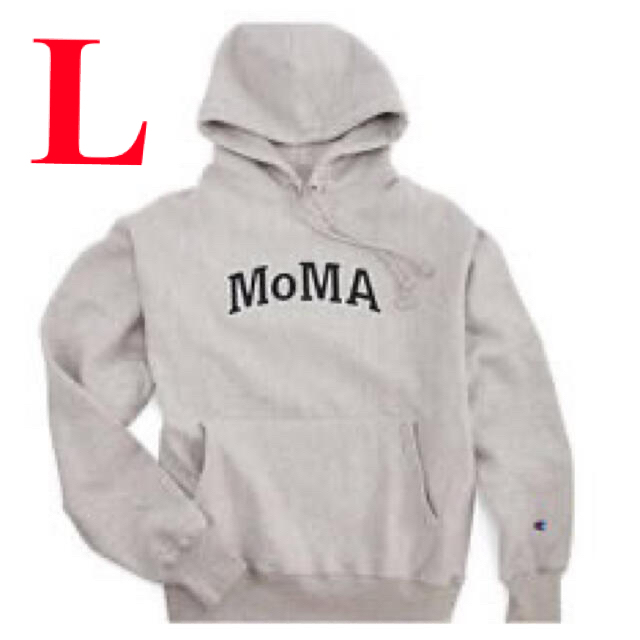 Champion チャンピョン フーディー MoMA Edition L グレー