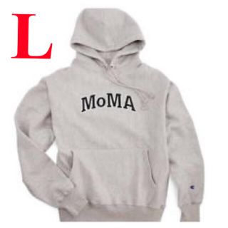 モマ(MOMA)のChampion チャンピョン フーディー MoMA Edition L グレー(パーカー)