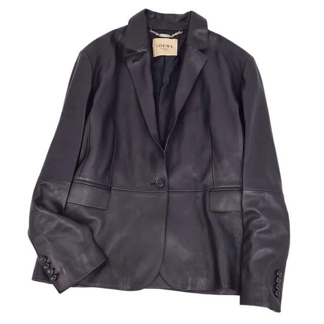 LOEWE - ロエベ ジャケット ラムスキン レザー テーラード LOEWE - ロエベ ジャケット ラムスキン レザー テーラード