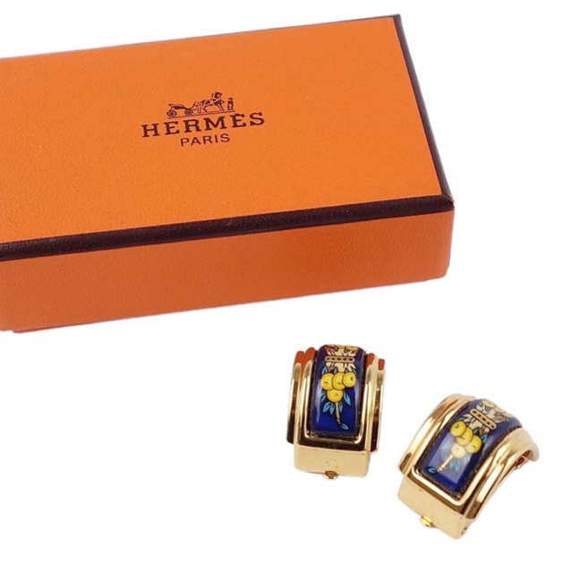 エルメス HERMES エマイユ イヤリング 箱付き レディース - アクセサリー