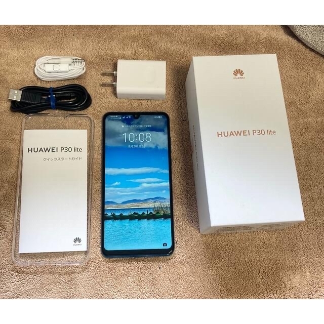 HUAWEI(ファーウェイ)のHUAWEI P30 lite ピーコックブルー Dual SIMフリー スマホ/家電/カメラのスマートフォン/携帯電話(スマートフォン本体)の商品写真